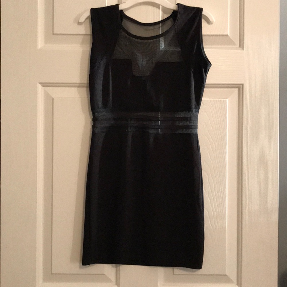 Black cutout minidress